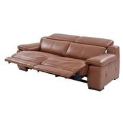 Gian Marco Tan Leather Power Reclining Sofa  alternate image, 4 of 10 images.