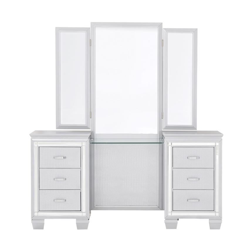 Isabel Gray Vanity W Bench El Dorado Furniture
