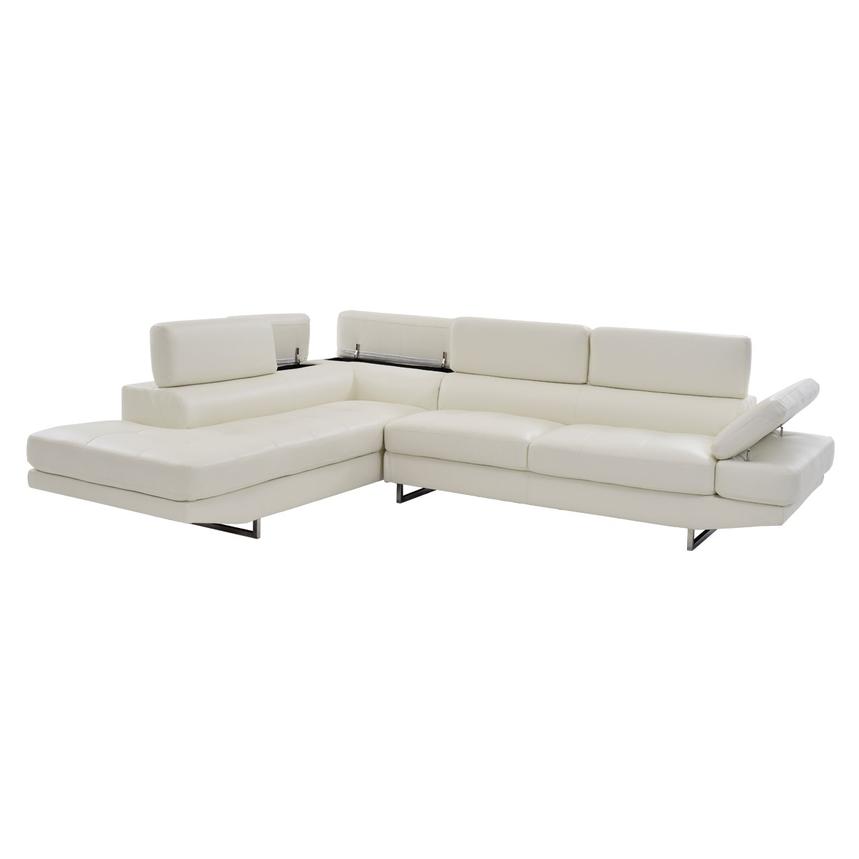 Tahoe White Corner Sofa w/Left Chaise  alternate image, 2 of 9 images.