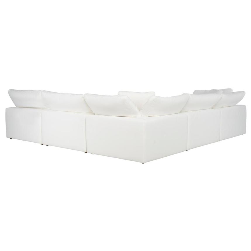 Nube White Corner Sofa with 5PCS/3 Armless Chairs  alternate image, 4 of 10 images.