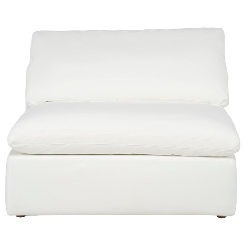 Nube White Armless Chair  main image, 1 of 5 images.