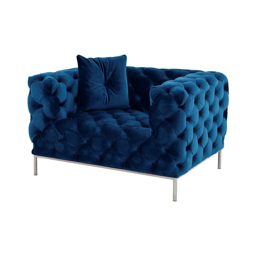 Crandon Blue Chair & Half  main image, 1 of 10 images.