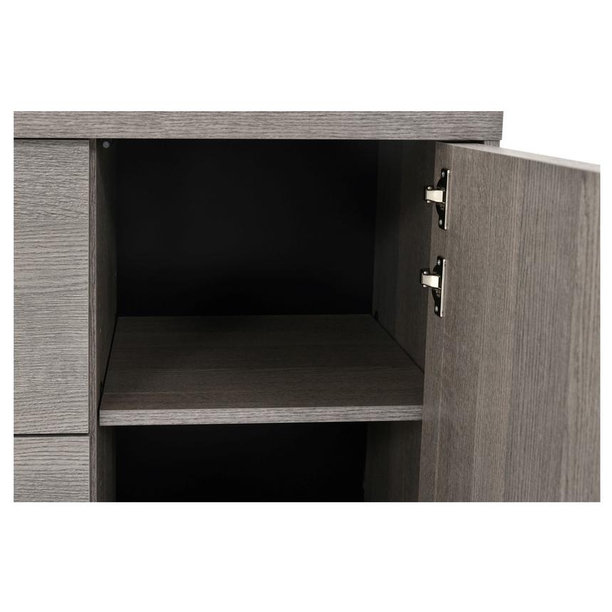 Tivo Gray Credenza w/Hutch  alternate image, 9 of 11 images.