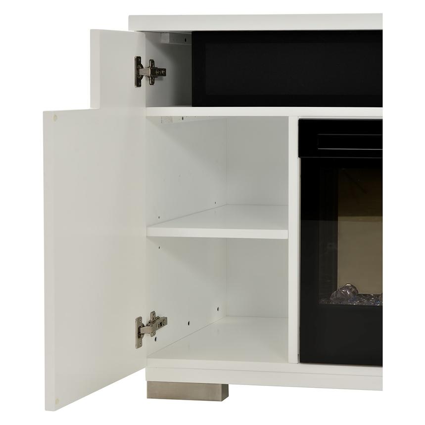 Mile White Electric Fireplace El Dorado Furniture