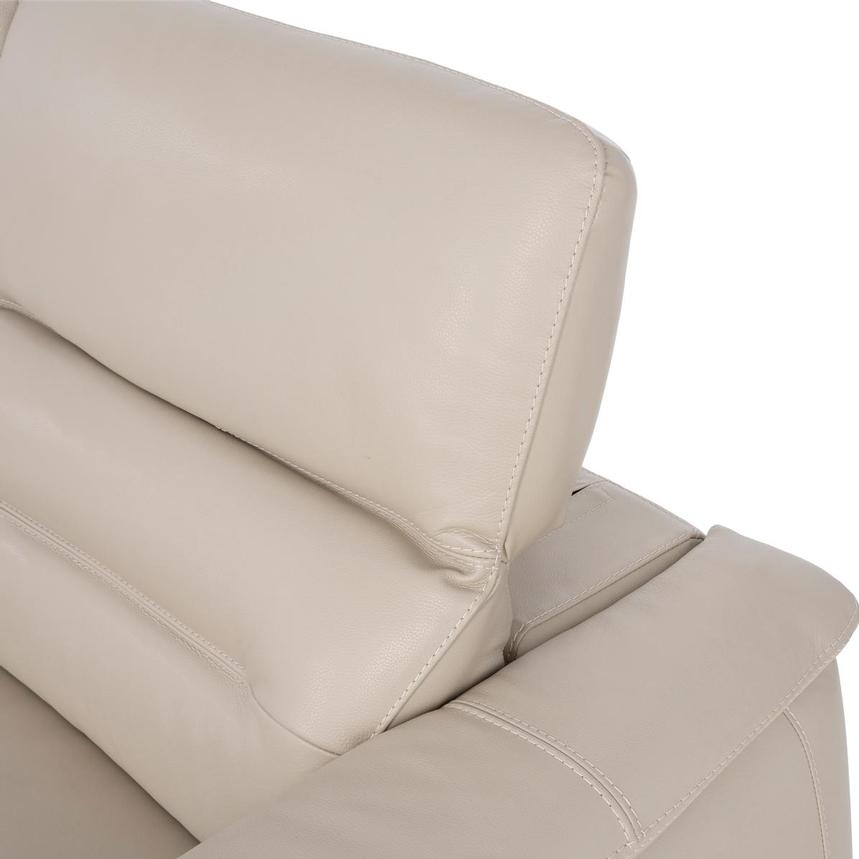 Anabel Cream Leather Power Reclining Loveseat  alternate image, 5 of 9 images.