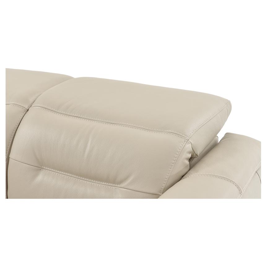 Anabel Cream Leather Power Reclining Loveseat