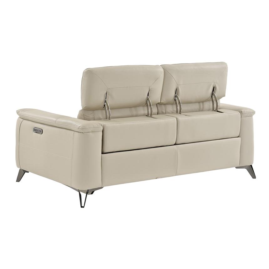 Anabel Cream Leather Power Reclining Sofa  alternate image, 5 of 13 images.
