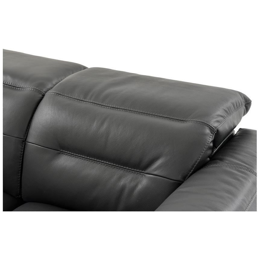 Anabel Gray Leather Power Reclining Sofa  alternate image, 8 of 13 images.