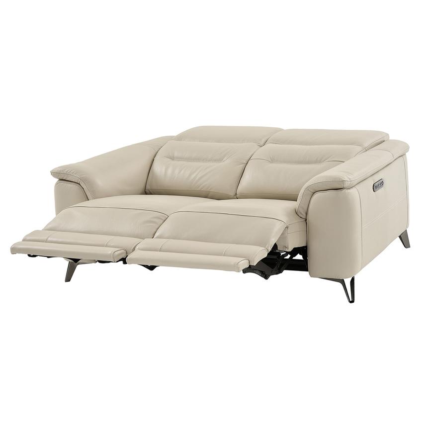 Anabel Cream Leather Power Reclining