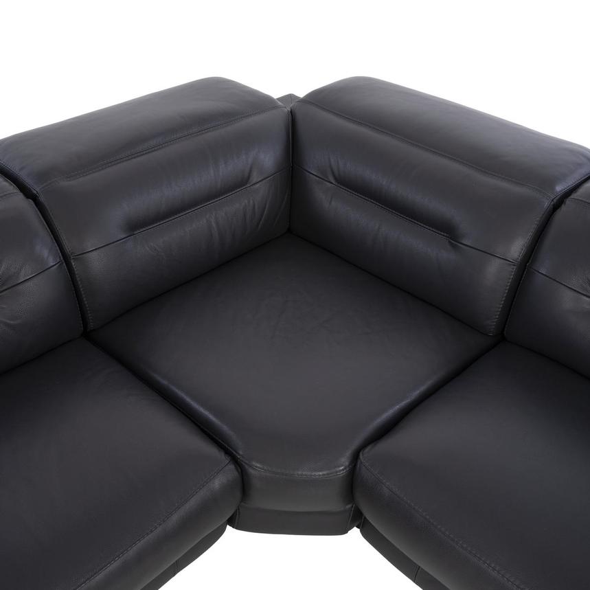 Anabel Gray Leather Power Reclining Sectional with 5PCS/3PWR  alternate image, 5 of 11 images.