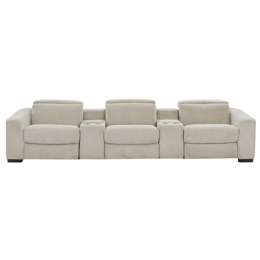 Jameson Cream Home Theater Seating with 5PCS/2PWR  alternate image, 3 of 11 images.
