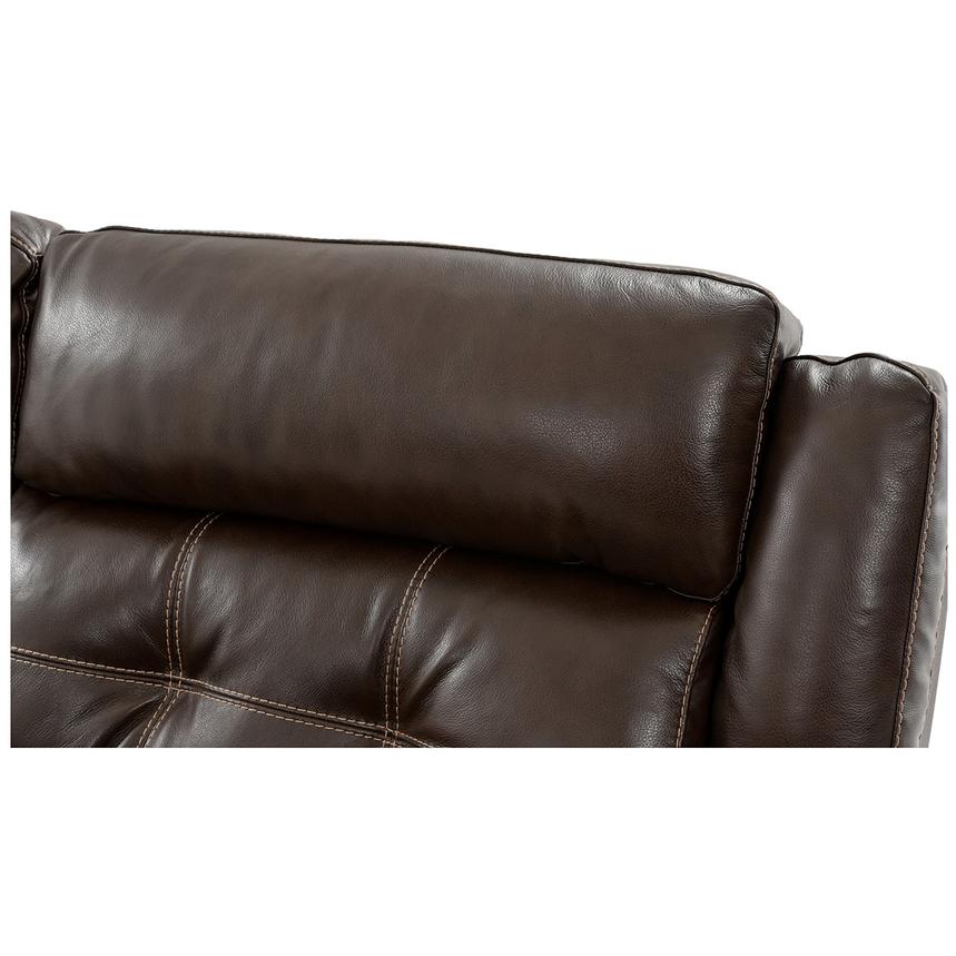 Stallion Brown Leather Power Reclining Sectional with 5PCS/3PWR  alternate image, 5 of 11 images.