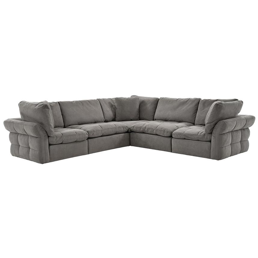 Francine Gray Sectional Sofa El Dorado Furniture