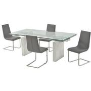 Industria/Lea Gray 5-Piece Dining Set  main image, 1 of 13 images.