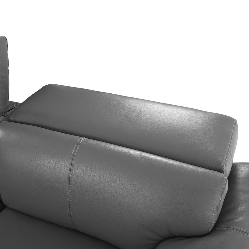Charlie Gray Leather Power Reclining Sectional with 6PCS/3PWR  alternate image, 9 of 14 images.