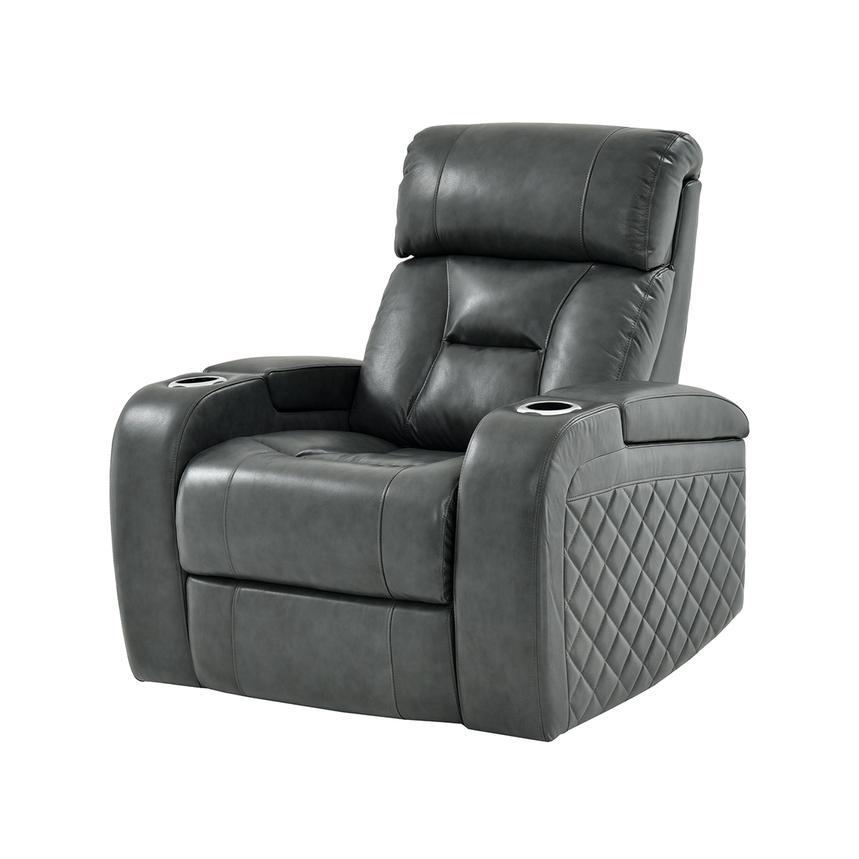 grey power recliner chair