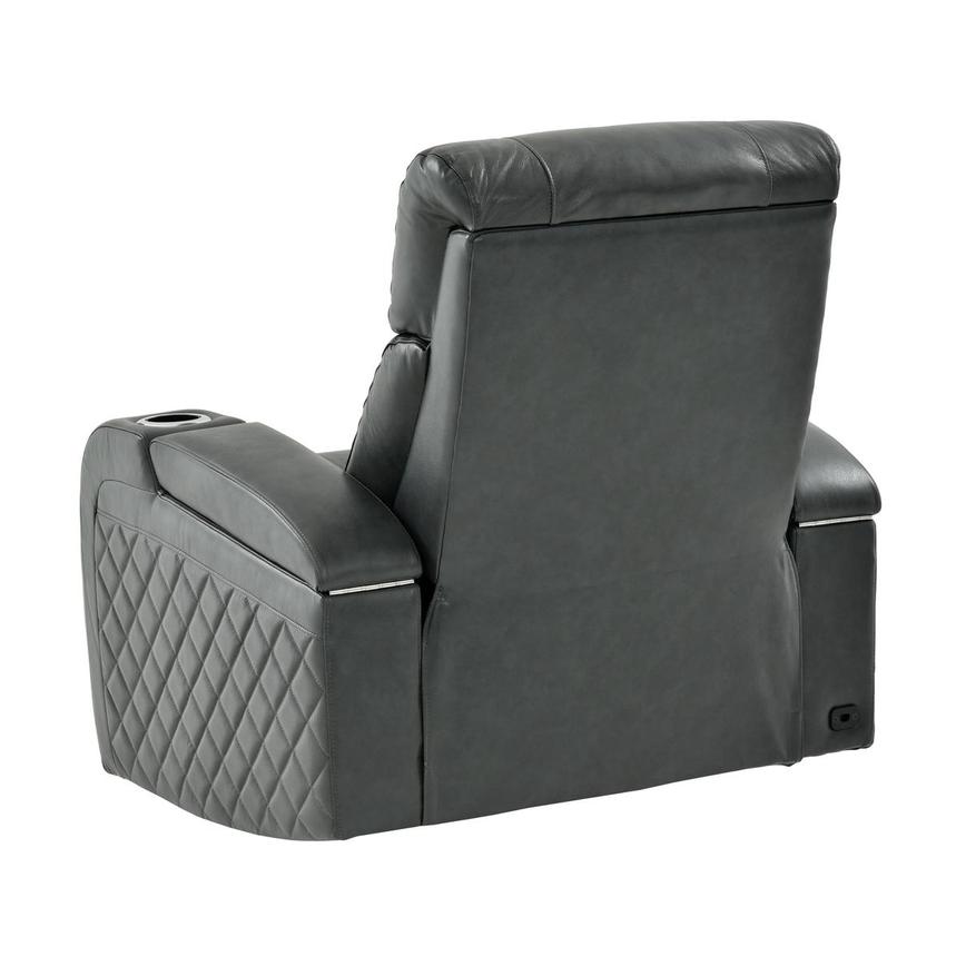 Gio Gray Leather Power Recliner alternate image, 5 of 14 images.