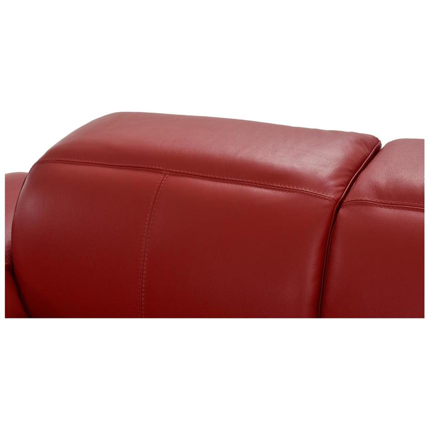Toronto Red Leather Power Reclining Sofa w/Right Chaise  alternate image, 9 of 13 images.