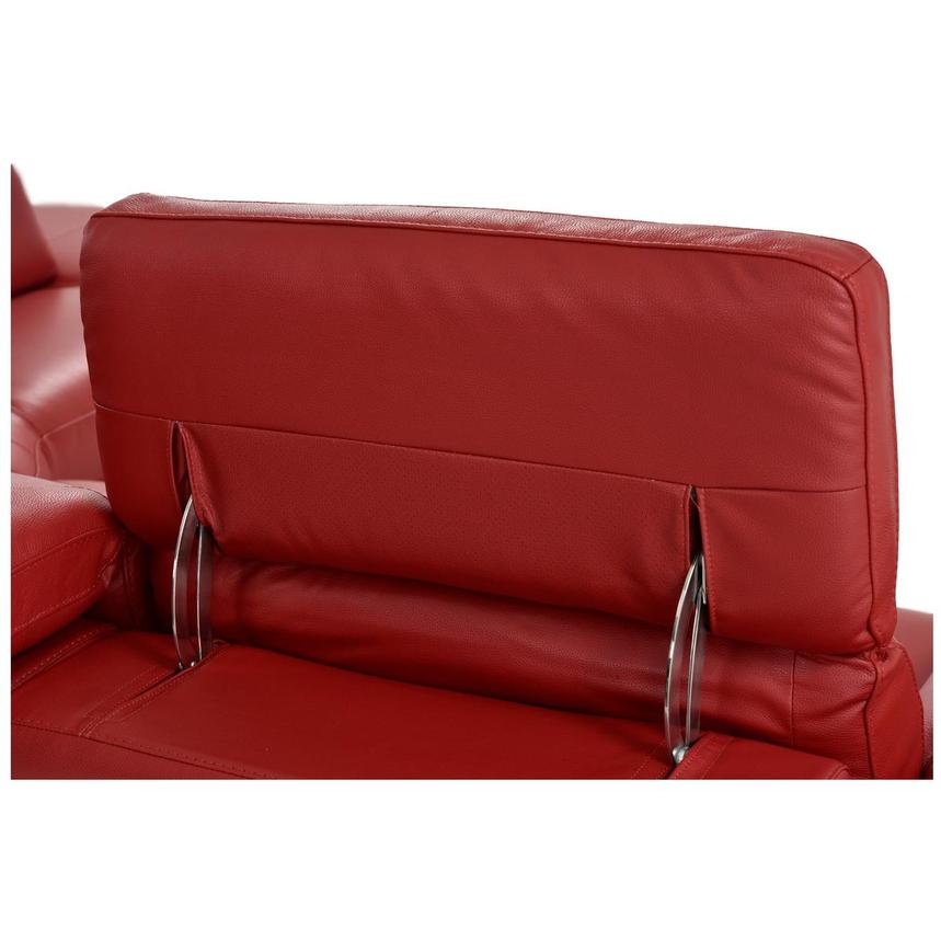 Toronto Red Leather Power Reclining Sofa w/Right Chaise  alternate image, 10 of 13 images.