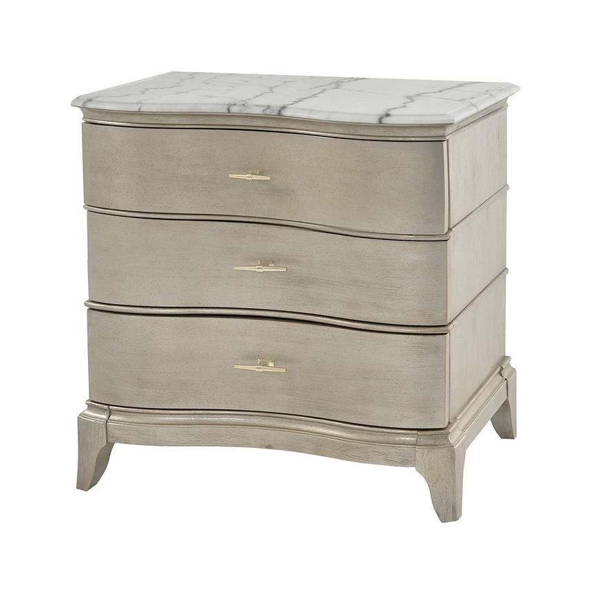 Starlite Marble Top Nightstand El Dorado Furniture