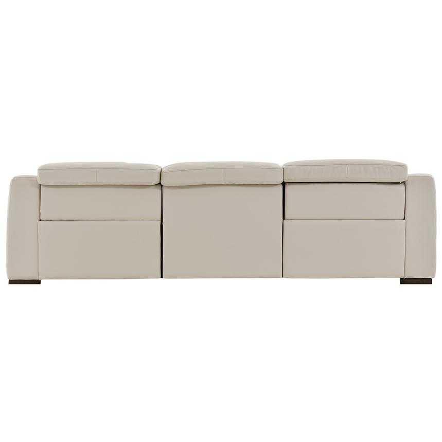 Gian Marco Light Gray Oversized Leather Sofa alternate image, 5 of 8 images.