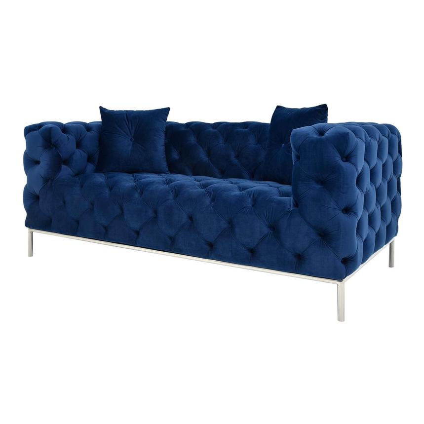 Crandon Blue Loveseat  main image, 1 of 7 images.