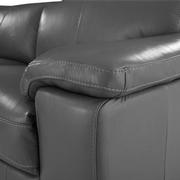 Charlie Gray Leather Power Reclining Sofa  alternate image, 7 of 11 images.