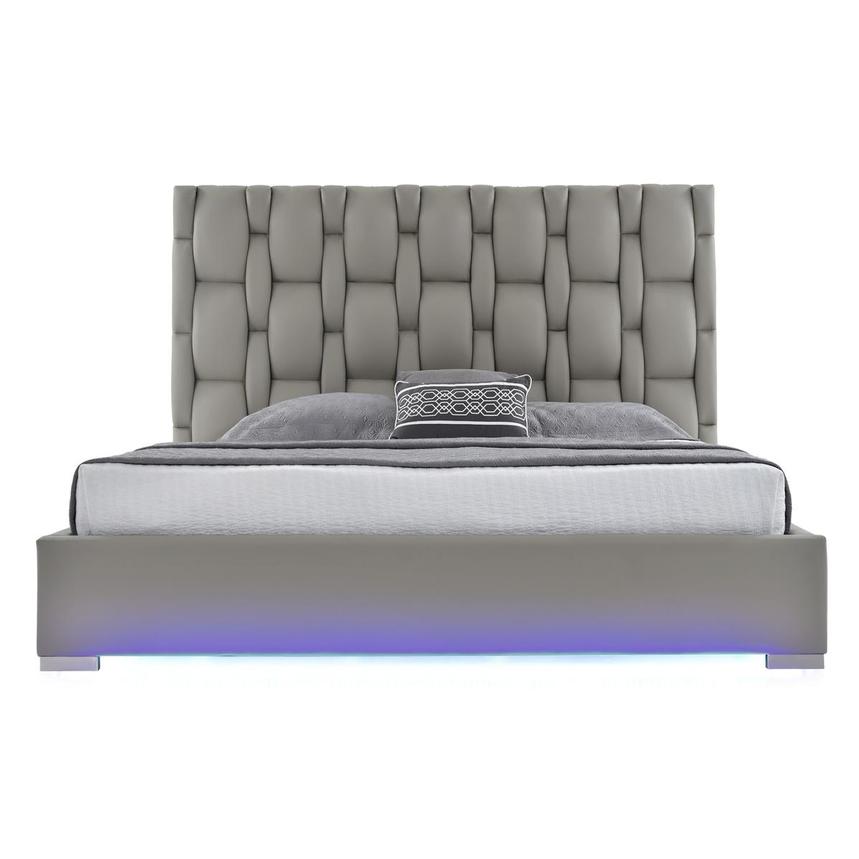 Livia Gray Queen Platform Bed  alternate image, 2 of 7 images.