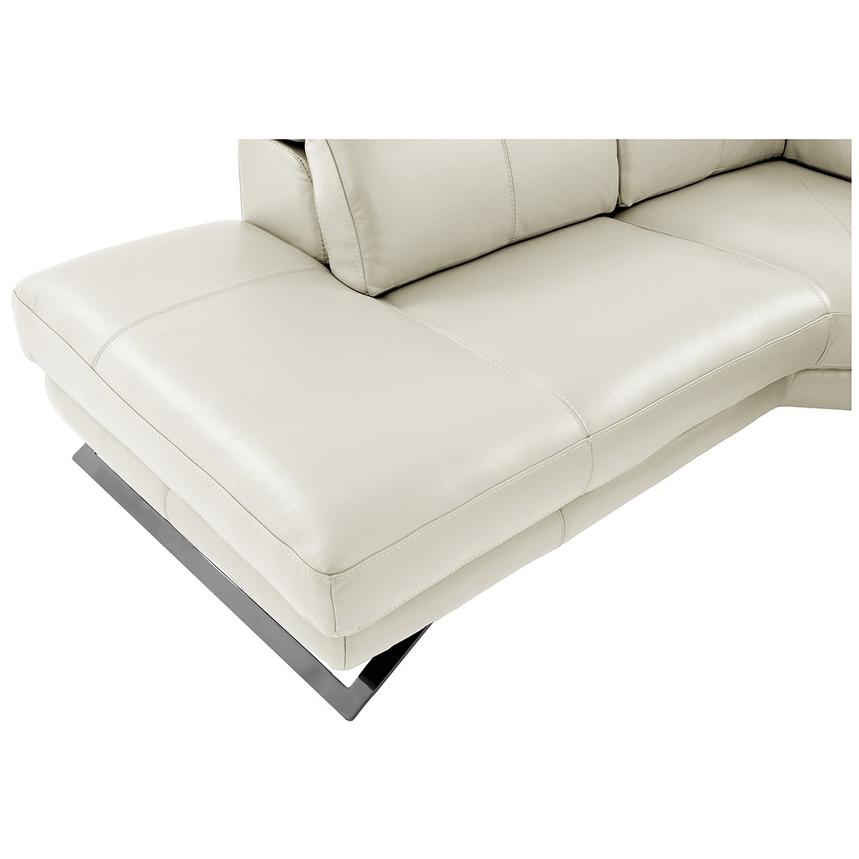 Toronto White Leather Power Reclining Sofa w/Left Chaise  alternate image, 9 of 11 images.