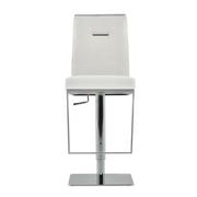 Hyde White Adjustable Stool  main image, 1 of 8 images.