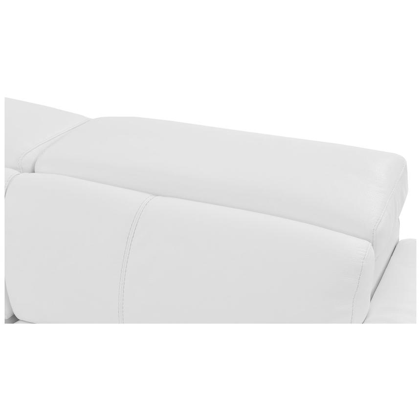 Charlie White Leather Power Reclining Sectional with 6PCS/3PWR  alternate image, 8 of 12 images.