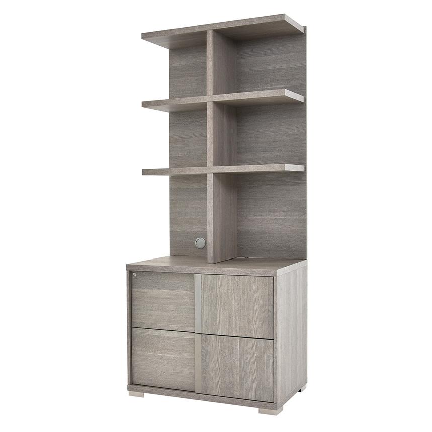 Tivo Gray Lateral File Cabinet W Hutch El Dorado Furniture