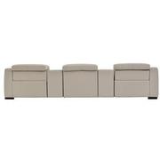 Gian Marco Light Gray Home Theater Leather Seating with 5PCS/2PWR  alternate image, 6 of 10 images.