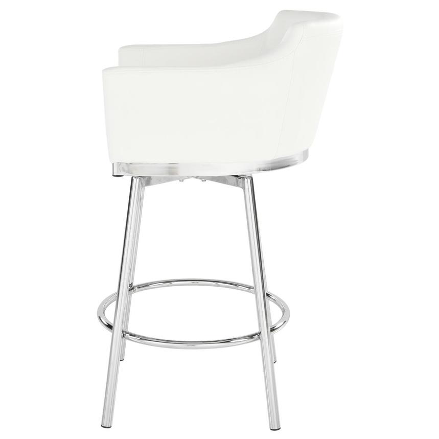 Dusty White Swivel Counter Stool  alternate image, 2 of 8 images.