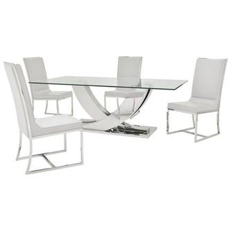 Sofitel White 5-Piece Dining Set