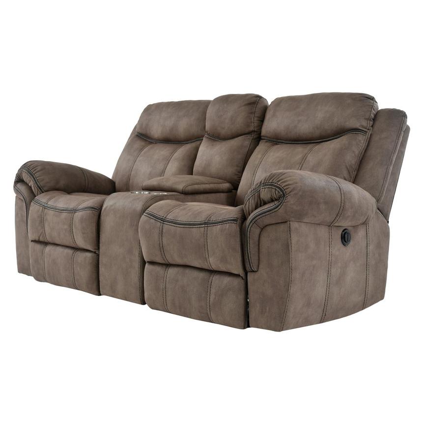 Knoxville Power Reclining Sofa w/Console El Dorado Furniture