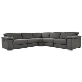 Karly Dark Gray Power Reclining Sectional with 5PCS/3PWR