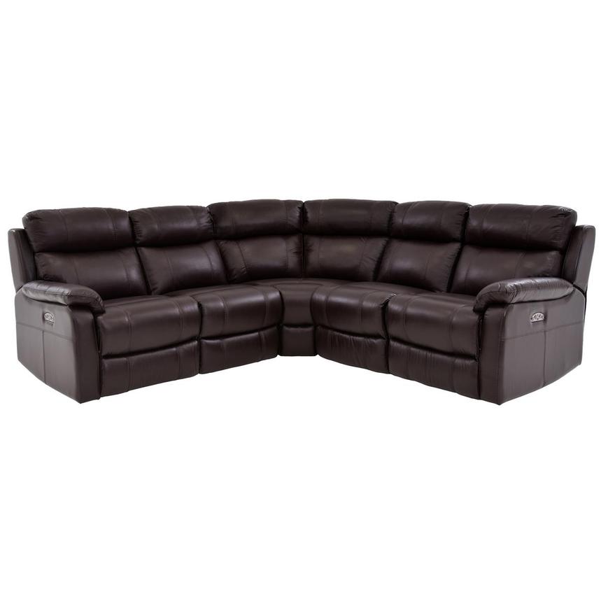 Brown Leather Reclining Sectional Odditieszone