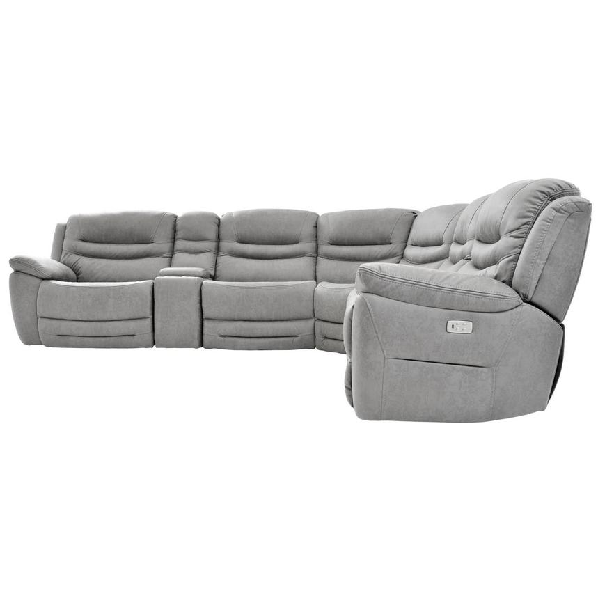 Dan Gray Power Reclining Sectional with 6PCS/3PWR alternate image, 4 of 10 images.