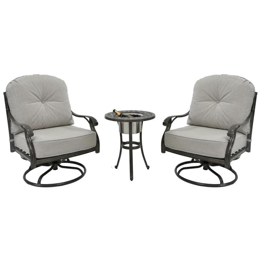 Castle Rock Gray 3 Piece Patio Set El Dorado Furniture