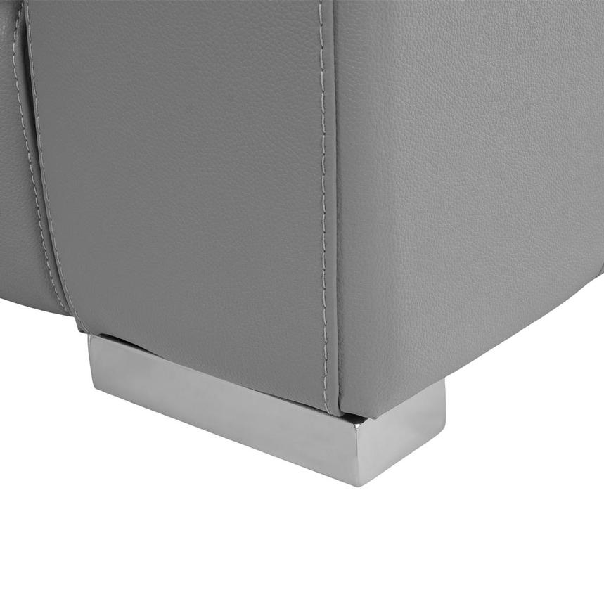 Charlie Light Gray Home Theater Leather Seating with 5PCS/2PWR alternate image, 13 of 15 images.