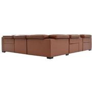 Gian Marco Tan Leather Power Reclining Sectional with 6PCS/3PWR  alternate image, 4 of 8 images.