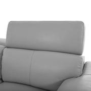 Charlie Light Gray Leather Power Reclining Sectional with 6PCS/3PWR  alternate image, 9 of 15 images.