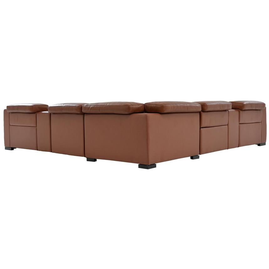 Gian Marco Tan Leather Power Reclining Sectional with 7PCS/3PWR  alternate image, 5 of 10 images.