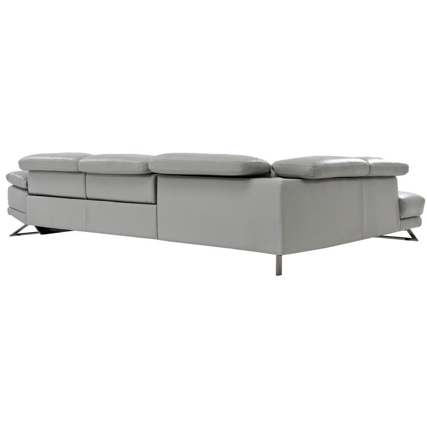 Toronto Silver Leather Power Reclining Sofa w/Left Chaise  alternate image, 4 of 7 images.