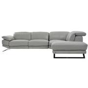 Toronto Silver Leather Power Reclining Sofa w/Right Chaise  alternate image, 4 of 8 images.
