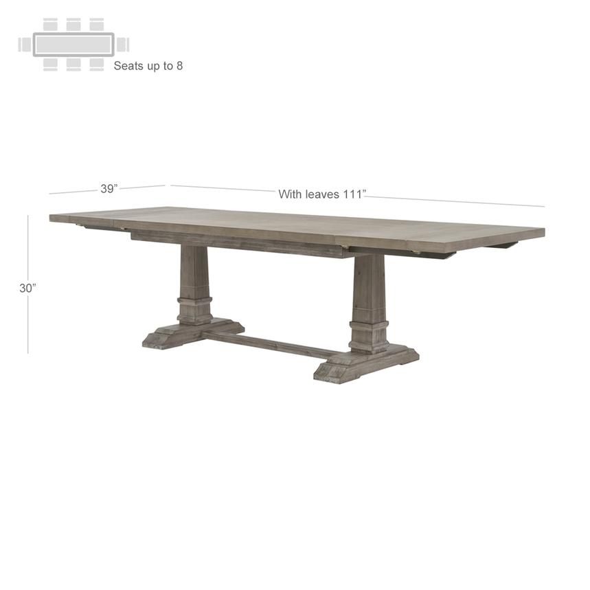 Hudson Gray 5 Piece Formal Dining Set El Dorado Furniture