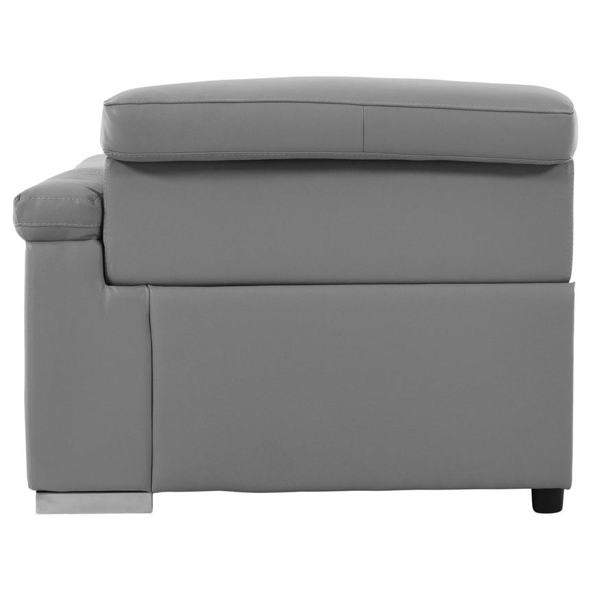 Charlie Light Gray Right Power Recliner  alternate image, 4 of 5 images.