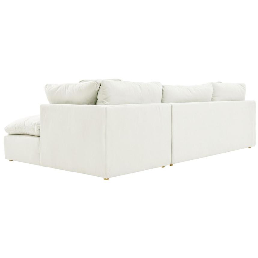 Neapolis White Corner Sofa w/Right Chaise  alternate image, 4 of 6 images.