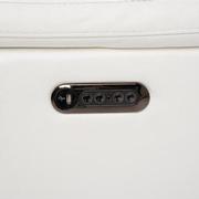 Charlie White Leather Power Reclining Loveseat  alternate image, 7 of 8 images.